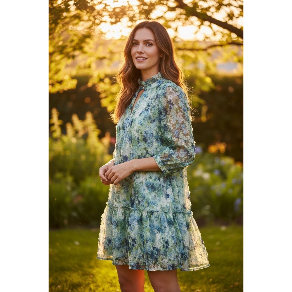 Tuckernuck Palmerston Water Lilies Organza Dress Lace Wedding Mini XXXL Plus
